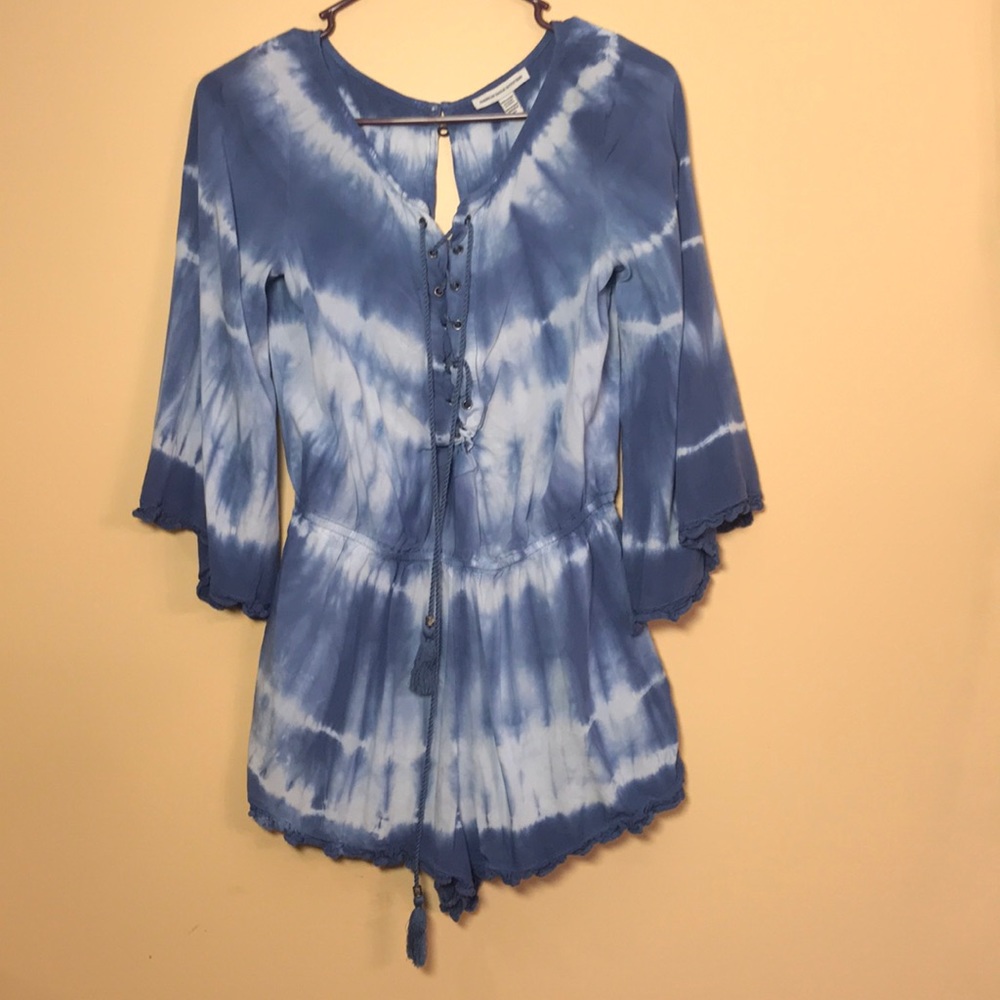 AEO• Blue Tie Dye Romper• Size Med/Short